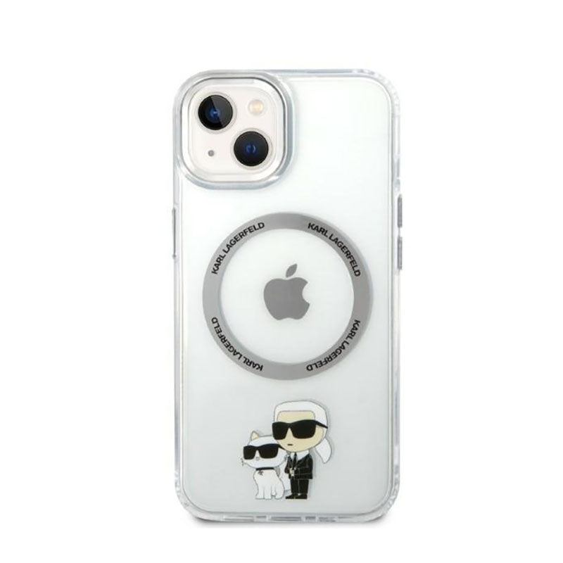 Karl Lagerfeld IML NFT Karl & Choupette MagSafe – Dėklas iPhone 14 Plus (skaidrus)