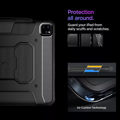 Spigen Rugged Armor Pro - dėklas, skirtas iPad Pro 13" (M4, 2024) (juodas)