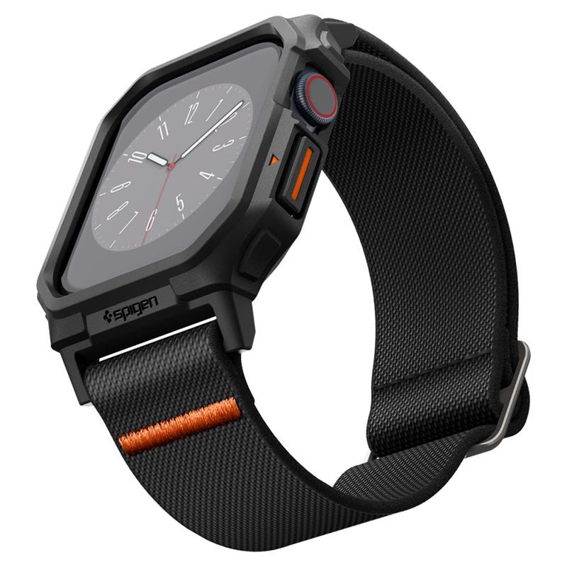 Spigen Lite Fit "Pro" - Dėklas su dirželiu skirtas Apple Watch 10 42 mm (Matinė juoda)