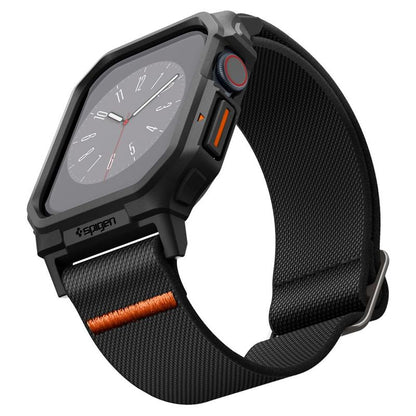 Spigen Lite Fit "Pro" - Dėklas su dirželiu skirtas Apple Watch 10 42 mm (Matinė juoda)