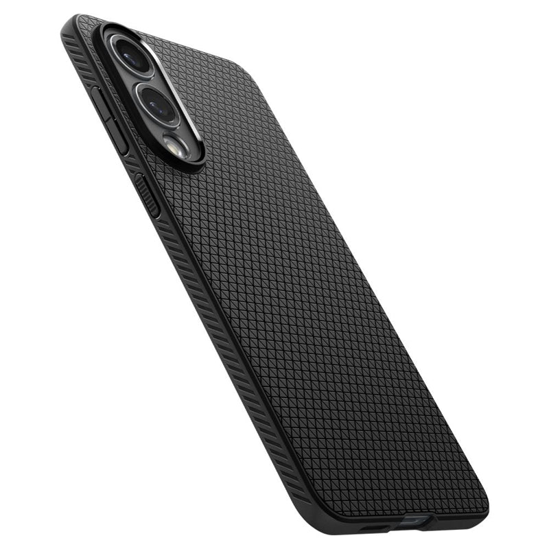 Spigen Liquid Air – dėklas, skirtas „Samsung Galaxy S25 Edge“ (matinis juodas)