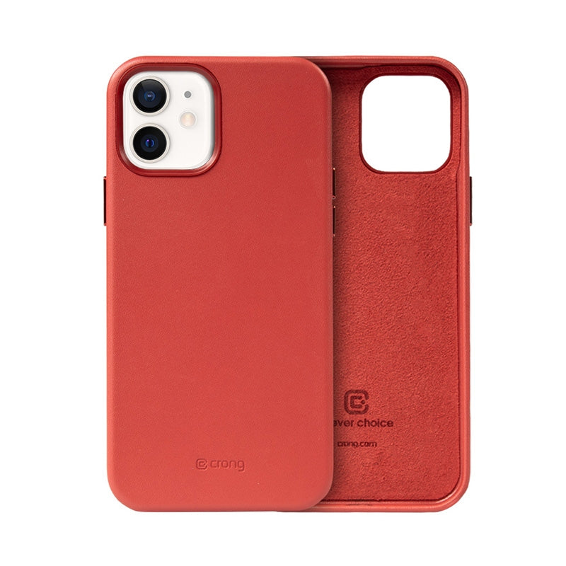 Crong Essential Cover - odinis dėklas iPhone 12 / iPhone 12 Pro (raudonas)