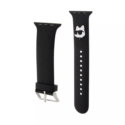 Karl Lagerfeld 3D Rubber Choupette Head NFT – „Apple Watch“ 38/40/41 mm apyrankė (juoda)