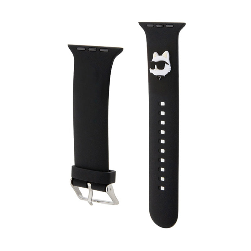 Karl Lagerfeld 3D Rubber Choupette Head NFT – „Apple Watch“ 38/40/41 mm apyrankė (juoda)