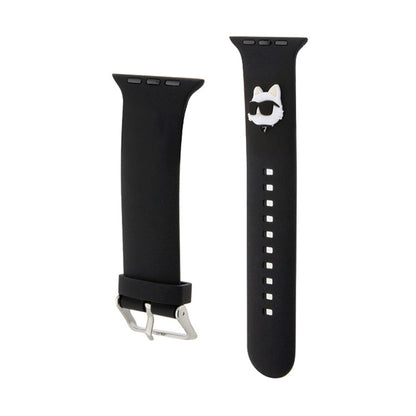 Karl Lagerfeld 3D Rubber Choupette Head NFT – „Apple Watch“ 38/40/41 mm apyrankė (juoda)