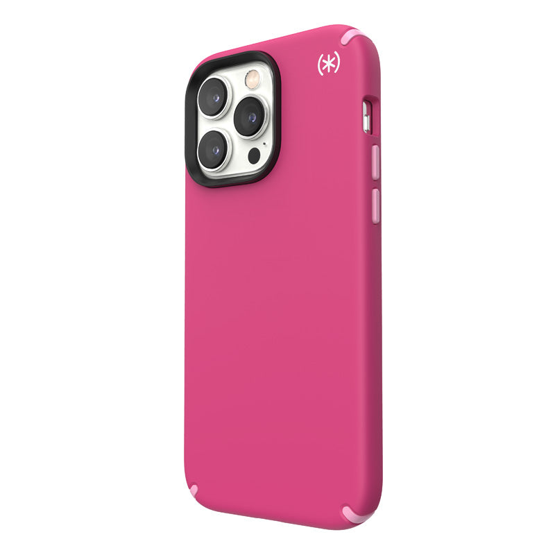Speck Presidio2 Pro – Dėklas iPhone 14 Pro Max su MICROBAN danga (Digitalpink / Blossompink / White)
