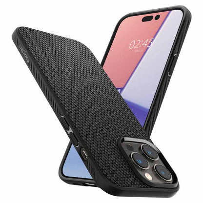 Spigen Liquid Air – dėklas, skirtas „iPhone 14 Pro“ (juodas)