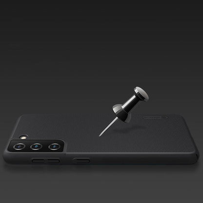 Nillkin Super Frosted Shield – dėklas, skirtas „Samsung Galaxy S21+“ (baltas)