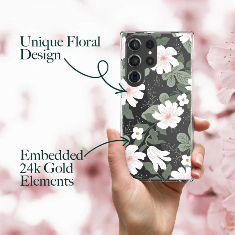 Rifle Paper permatomas dėklas – skirtas Samsung Galaxy S23 Ultra (Willow)