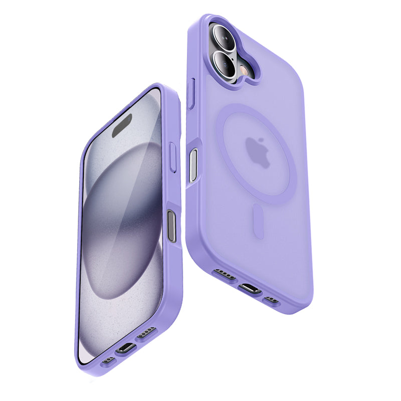 Crong Hybrid Matte Magnetic - MagSafe iPhone 17 dėklas (Levanda)