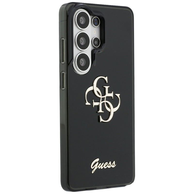 Guess IML Big Metal 4G Script dėklas - Samsung Galaxy S26 Ultra (juodas)