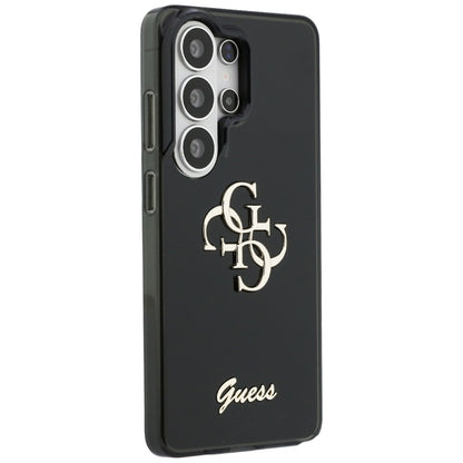 Guess IML Big Metal 4G Script dėklas - Samsung Galaxy S26 Ultra (juodas)