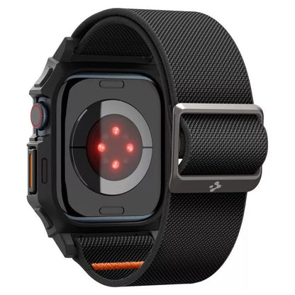 Spigen Lite Fit "Pro" - Dėklas su dirželiu skirtas Apple Watch 10 42 mm (Matinė juoda)