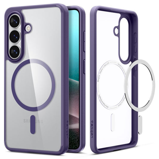 Spigen Ultra Hybrid Mag MagSafe dėklas, skirtas Samsung Galaxy S26 (Tamsiai violetinės)