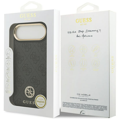 Guess 4G Strass Logo MagSafe dėklas iPhone Air (juodas)