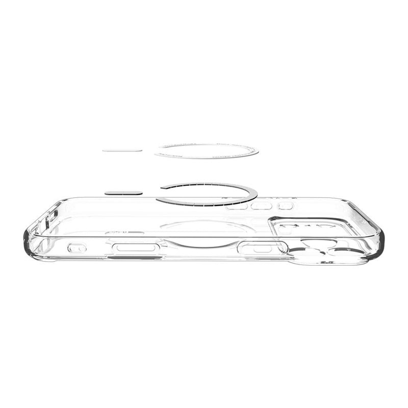 Spigen Ultra Hybrid Mag MagSafe - Dėklas, skirtas iPhone 17 Pro Max (Skaidrus/Auksinis)