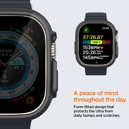 Spigen Thin Fit – dėklas skirtas „Apple Watch Ultra 49 mm“ (juodas)