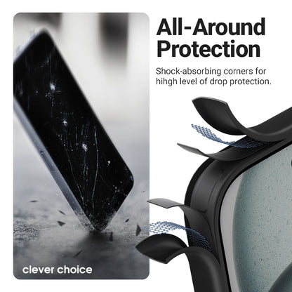 Crong Hybrid Frost MAG dėklas - MagSafe iPhone Air dėklas (juodas)