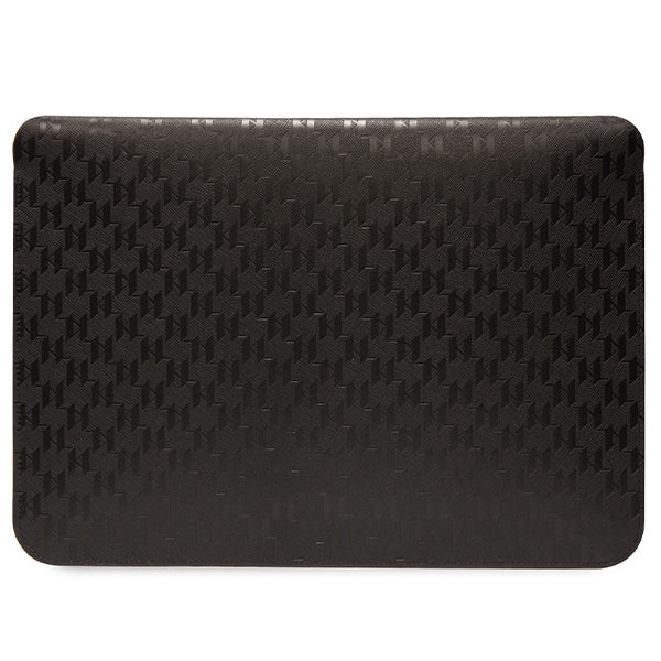 Karl Lagerfeld NFT Saffiano Monogram Ikonik Karl Sleeve – 14 col. nešiojamojo kompiuterio dėklas (juodas)