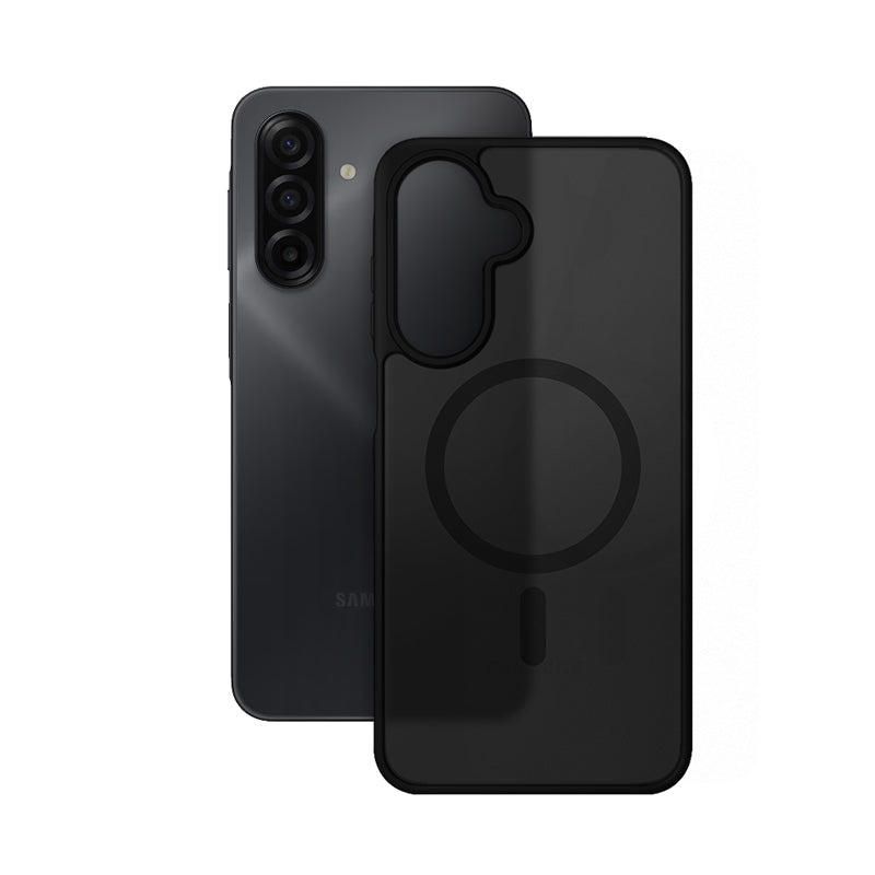 Crong Hybrid Matte Magnetic - MagSafe dėklas Samsung Galaxy A17 (Juodas)