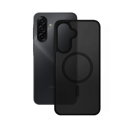 Crong Hybrid Matte Magnetic - MagSafe dėklas Samsung Galaxy A17 (Juodas)