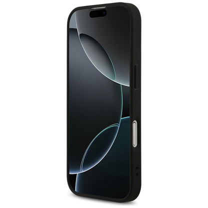 Guess 4G Printed Stripes MagSafe dėklas iPhone 17 (juodas)