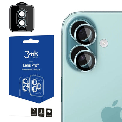 3mk Objektyvo apsauga Pro – Kameros objektyvo stiklas, skirtas iPhone 17 (Žalias)