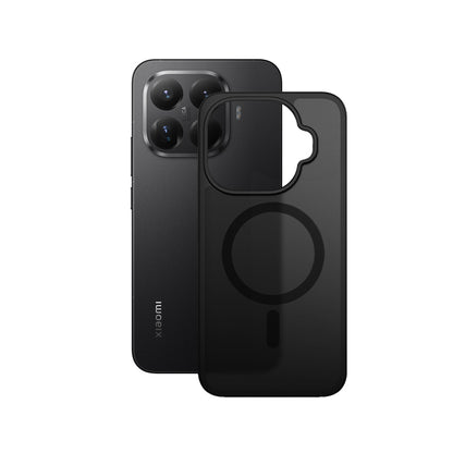 Crong Hybrid Matte Magnetic - Xiaomi 15T Pro MagSafe dėklas (juodas)