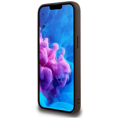 Guess 4G Big Logo – dėklas iPhone 16e (rudas)