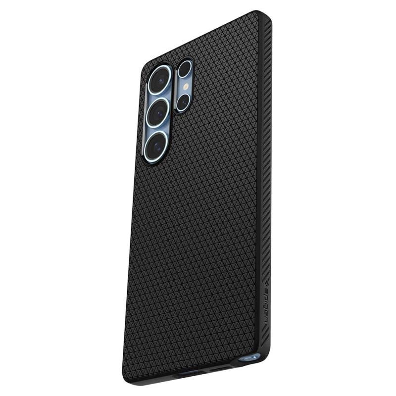Spigen Liquid Air – dėklas, skirtas „Samsung Galaxy S25 Ultra“ (matinė juoda)