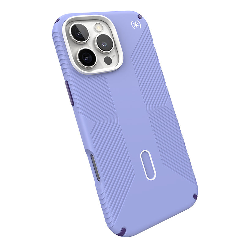 Speck Presidio2 Grip ClickLock & MagSafe – dėklas iPhone 16 Pro Max (Future Lavender / Cassis Purple / White)
