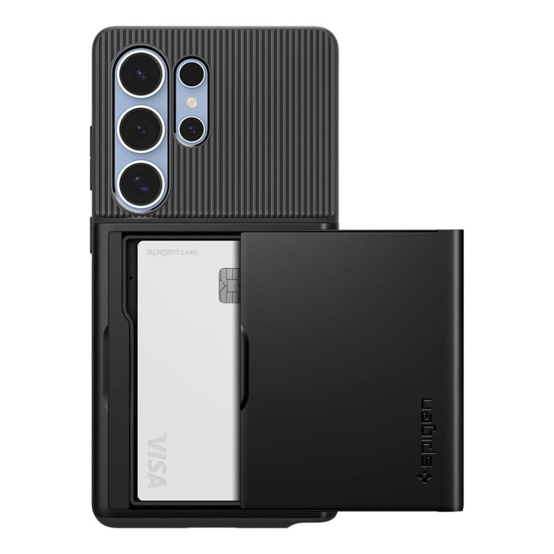 Spigen Slim Armor CS – dėklas, skirtas „Samsung Galaxy S25 Ultra“ (juodas)