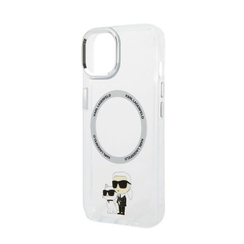 Karl Lagerfeld IML NFT Karl & Choupette MagSafe – Dėklas iPhone 14 Plus (skaidrus)