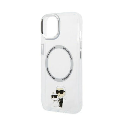 Karl Lagerfeld IML NFT Karl & Choupette MagSafe – Dėklas iPhone 14 Plus (skaidrus)