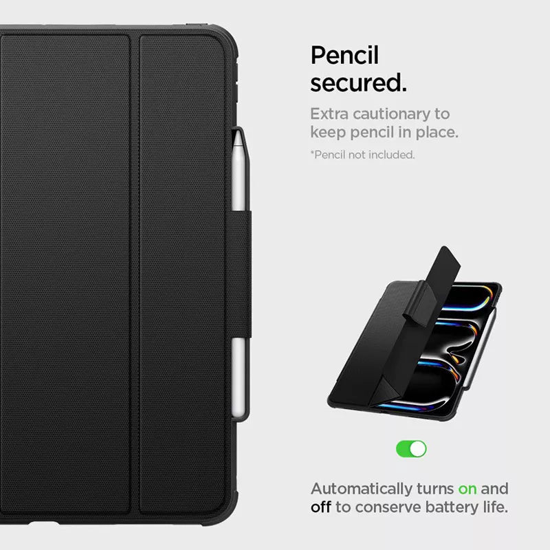 Spigen Rugged Armor Pro - dėklas, skirtas iPad Pro 13" (M4, 2024) (juodas)