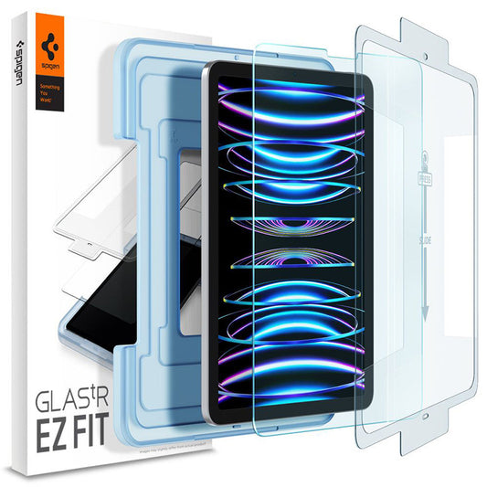 Spigen GLAS.TR EZ FIT - Grūdintas stiklas, skirtas Apple iPad Pro 11 colių / iPad Air 10.9 colių (5–4 kartos) (skaidrus)