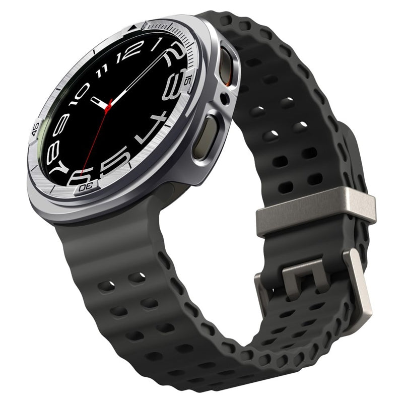 Spigen Tune Pro Pilot Rėmelis / Apsauginis dėklas, skirtas Samsung Galaxy Watch 8 44 mm (Sidabrinis)