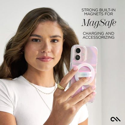 Case-Mate muilo burbulo MagSafe – dėklas, skirtas iPhone 16 (vaivorykštinis)