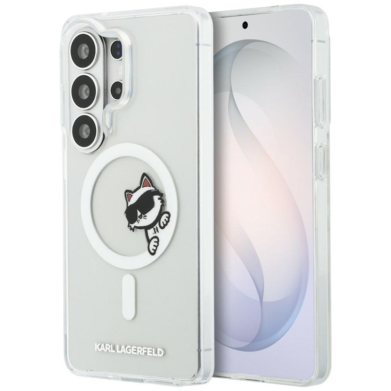 Karl Lagerfeld IML Peekaboo Choupette MagSafe - Samsung Galaxy S26 Ultra dėklas (Skaidrus)