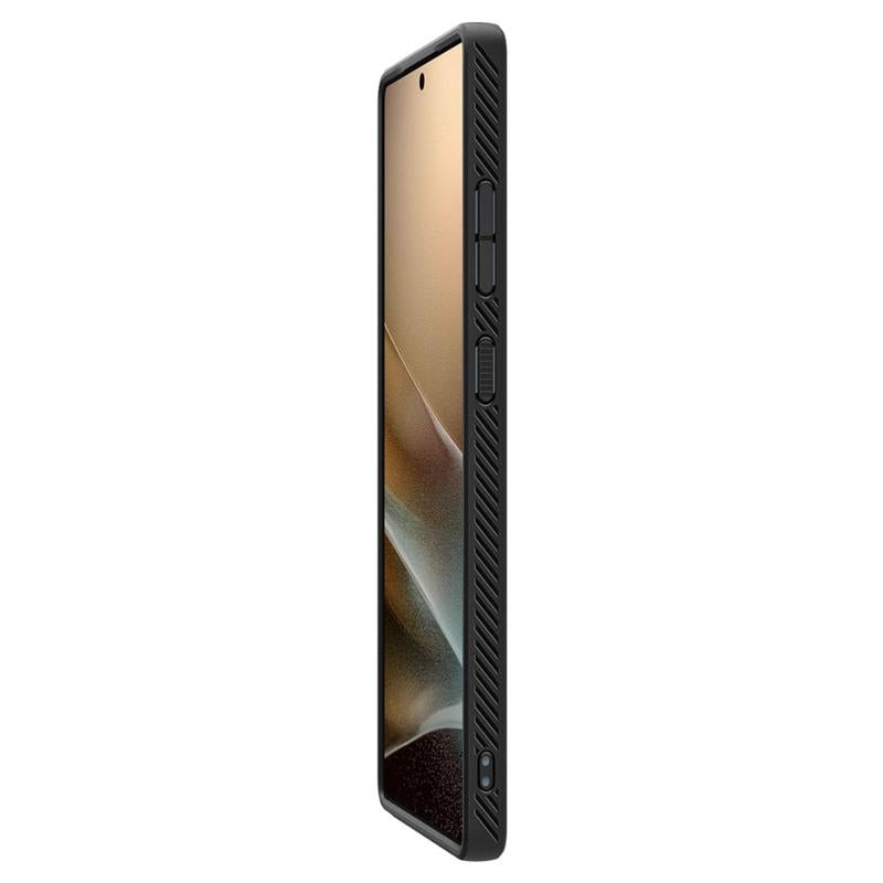 Spigen Liquid Air – dėklas, skirtas „Samsung Galaxy S25 Ultra“ (matinė juoda)