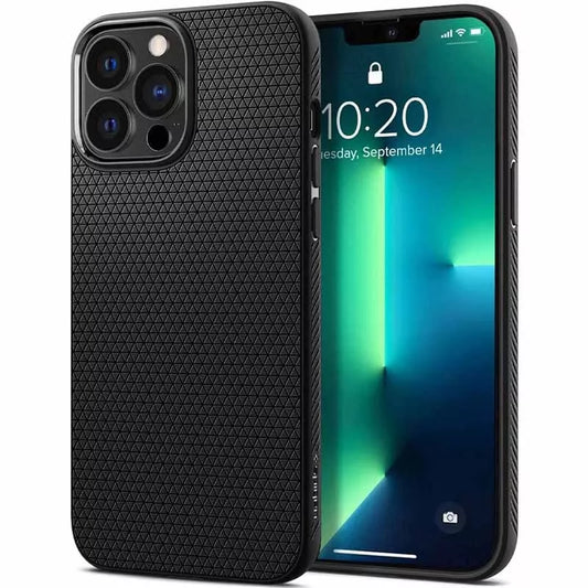 Spigen Liquid Air – dėklas, skirtas iPhone 13 Pro Max (juodas)