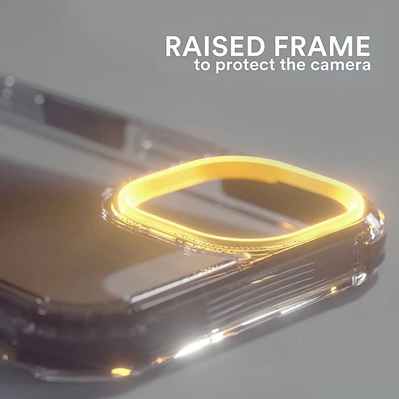 Cellularline Tetra Force Strong Guard Mag – iPhone 15 Pro MagSafe dėklas su MICROBAN danga (skaidrus)