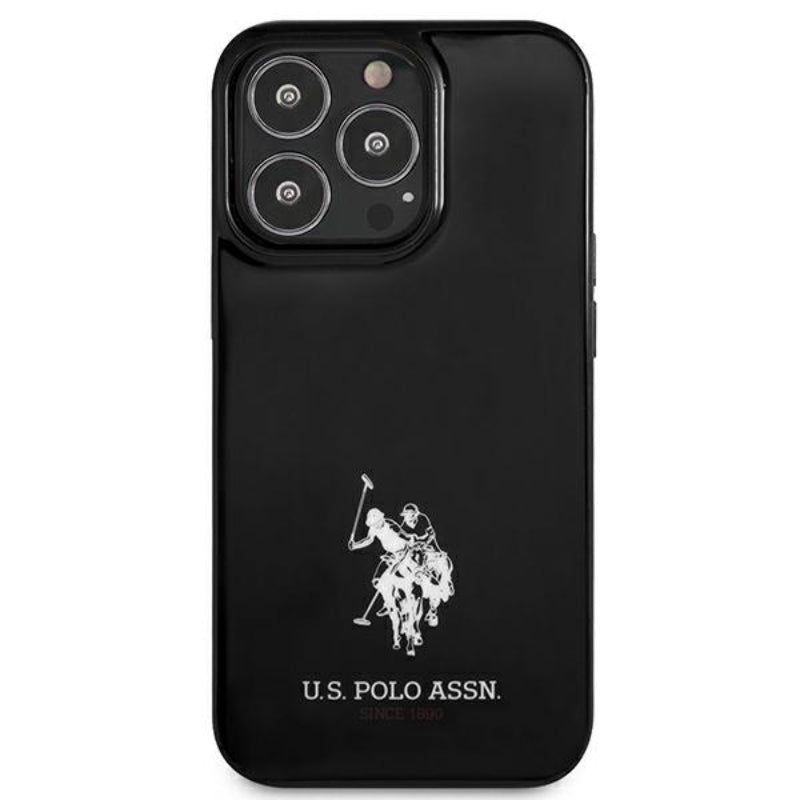 US Polo Assn Horses Logo – dėklas, skirtas iPhone 13 Pro (juodas)