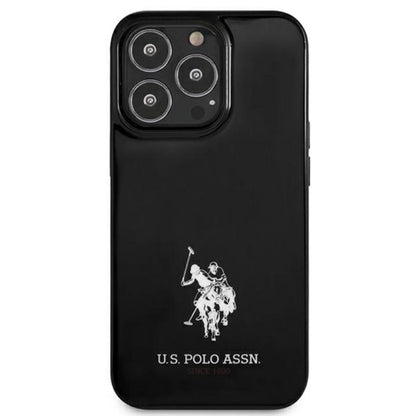 US Polo Assn Horses Logo – dėklas, skirtas iPhone 13 Pro (juodas)