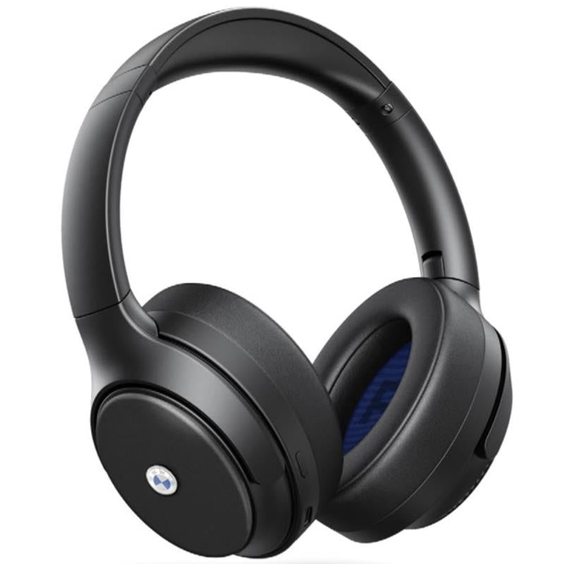 BMW metaliniai logotipai – belaidės „Over-Ear“ „Bluetooth“ ausinės su ANC ir ENC (juodos)