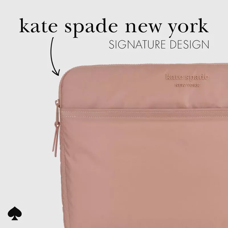 Kate Spade New York pūsto audinio dėklas – MacBook Pro 14" / Nešiojamojo kompiuterio 14" dėklas (Madison Rouge Nailonas)