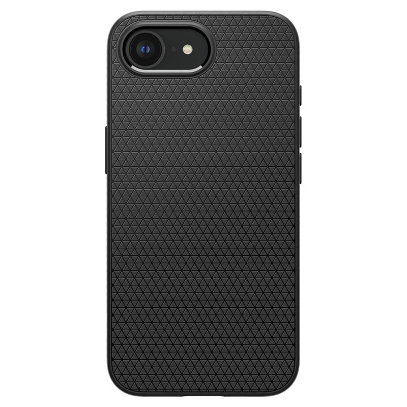 Spigen Liquid Air dėklas iPhone 17e / 16e (Matinis juodas)