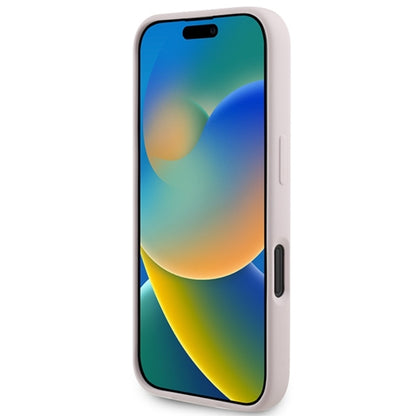 Karl Lagerfeld silikoninis „Karl & Choupette Ring MagSafe“ – dėklas, skirtas „iPhone 16“ (rožinis)