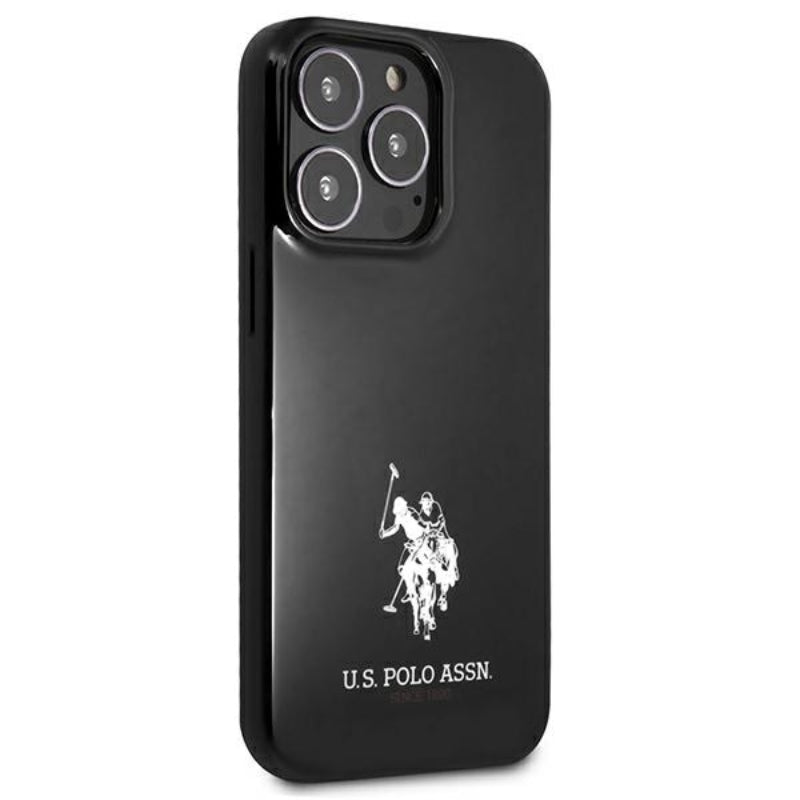 US Polo Assn Horses Logo – dėklas, skirtas iPhone 13 Pro (juodas)
