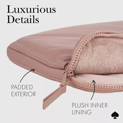 Kate Spade New York pūsto audinio dėklas – MacBook Pro 14" / Nešiojamojo kompiuterio 14" dėklas (Madison Rouge Nailonas)